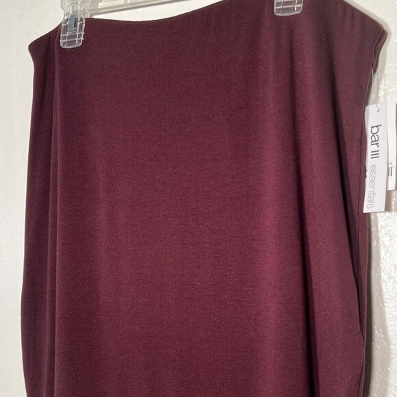 Bar III  Plus Size 2X Essentials Rare Wood Brown Knit Pencil Skirt Stretch NWT - Picture 6 of 16